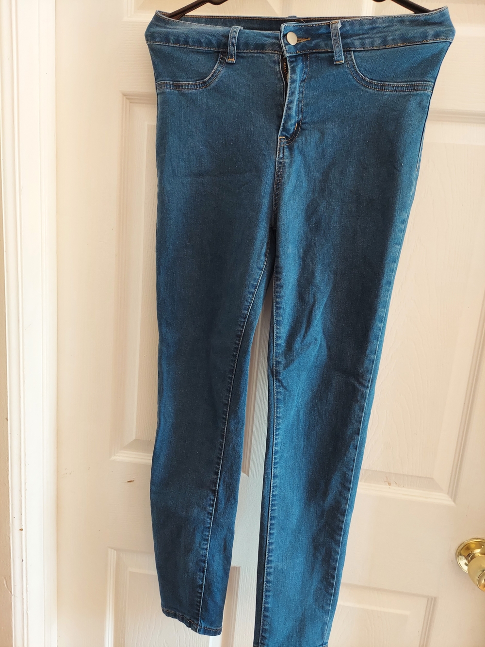 SHEIN Dark Blue Skinny Jeans for Women
